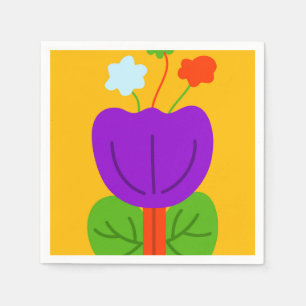 Serviette En Papier Tons vibrants