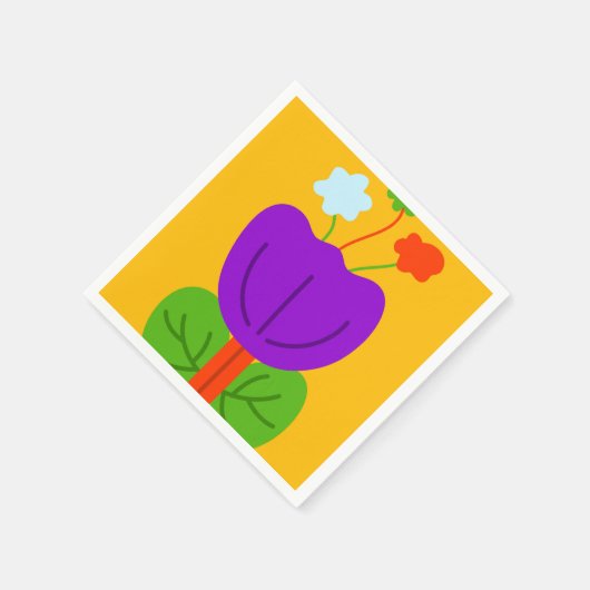 Serviette En Papier Tons vibrants (Coin)