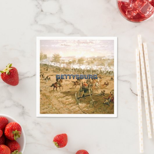 Serviette En Papier TOP Gettysburg Napkins (En situation)
