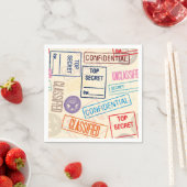 Serviette En Papier Top Secret - Partez ! (En situation)