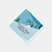 Serviette En Papier TOP Ski plus rapide (Coin)