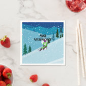 Serviette En Papier TOP Ski Vermont (En situation)