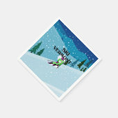 Serviette En Papier TOP Ski Vermont (Coin)
