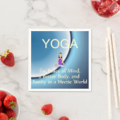 Serviette En Papier TOP Yoga Slogan (En situation)
