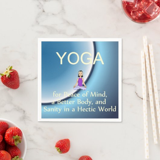Serviette En Papier TOP Yoga Slogan (En situation)