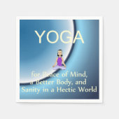 Serviette En Papier TOP Yoga Slogan (Devant)