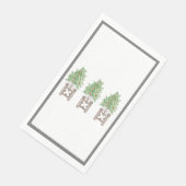 Serviette En Papier Topiaire d'orangers Pot de chinoiserie (Coin)