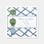 Serviette En Papier Topiaire peint à la main Chinoiserie Ginger Jar Ja (Devant)