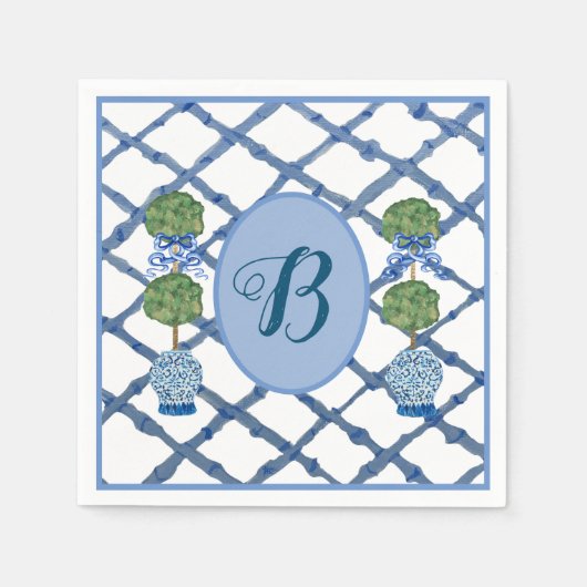 Serviette En Papier Topiaire peint Chinoiserie Ginger Jars Jar (Devant)