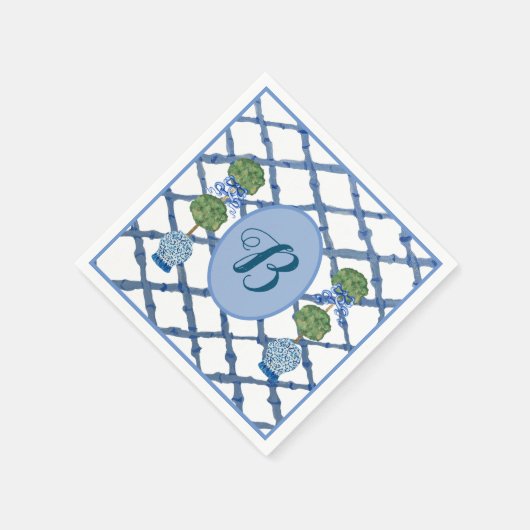 Serviette En Papier Topiaire peint Chinoiserie Ginger Jars Jar (Coin)