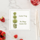 Serviette En Papier Topiary Garden Party Papier Napkin (En situation)