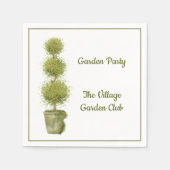Serviette En Papier Topiary Garden Party Papier Napkin (Devant)