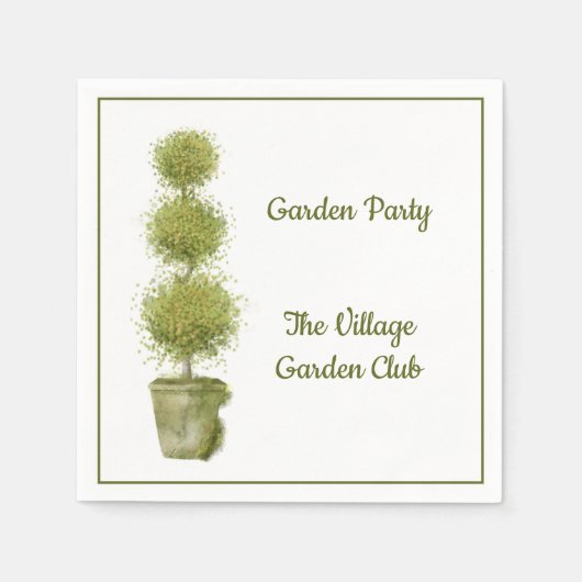 Serviette En Papier Topiary Garden Party Papier Napkin (Devant)