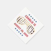 Serviette En Papier TopOne Fighter Pilote thème premier anniversaire (Coin)