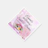 Serviette En Papier Tortue 4e anniversaire, sous la mer (Coin)