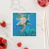 Serviette En Papier Tortue de mer (En situation)