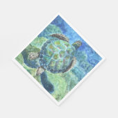 Serviette En Papier Tortue marine Napkin en papier #2 (Coin)