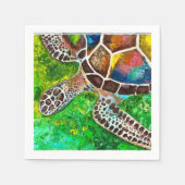 Serviette En Papier Tortue Napkin (Devant)
