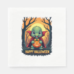 Serviette En Papier Tortue Tortue Boo Vampire Tricot Ou Traiter Hallow