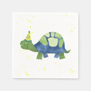 Serviette En Papier Tortue Tortue Tortue Anniversaire