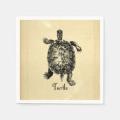 Serviette En Papier TORTUE vintage (Devant)