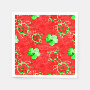 Serviette En Papier Tortues de Honu de vacances