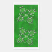 Serviette En Papier Tortues vertes Dot Art, Serviettes d'hôtes Papier  (Devant)
