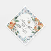 Serviette En Papier Toscane Carrelage Citrus Italie Baby shower Table  (Coin)