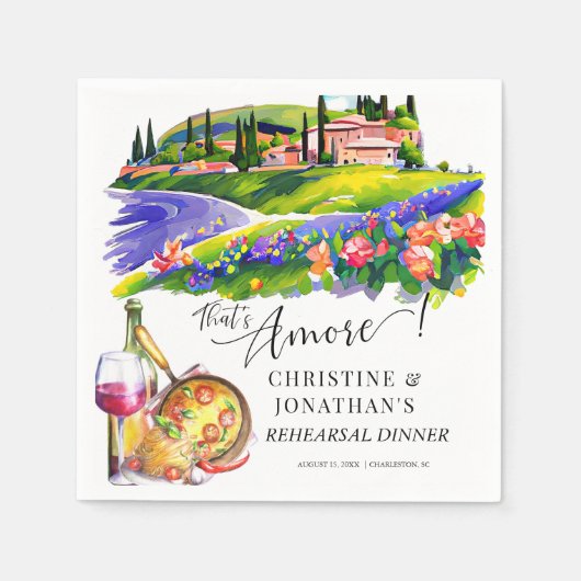 Serviette En Papier Toscane Italie | Alimentation italienne | Dîner de (Devant)