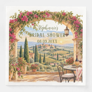 Serviette En Papier Toscane Italie Citron Méditerranéen Enterrement de