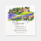 Serviette En Papier Toscane Italie | Nourriture Italienne | Dîner de R (Devant)
