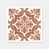 Serviette En Papier Toscane Rustique Toscane Tile Mariage (Devant)