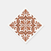 Serviette En Papier Toscane Rustique Toscane Tile Mariage (Coin)