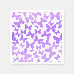 Serviette En Papier Toss papillon (Lavande)