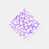 Serviette En Papier Toss papillon (Lavande) (Coin)
