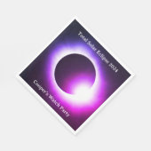 Serviette En Papier Total éclipse solaire 2024 (Coin)