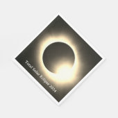 Serviette En Papier Total éclipse solaire 2024 (Coin)