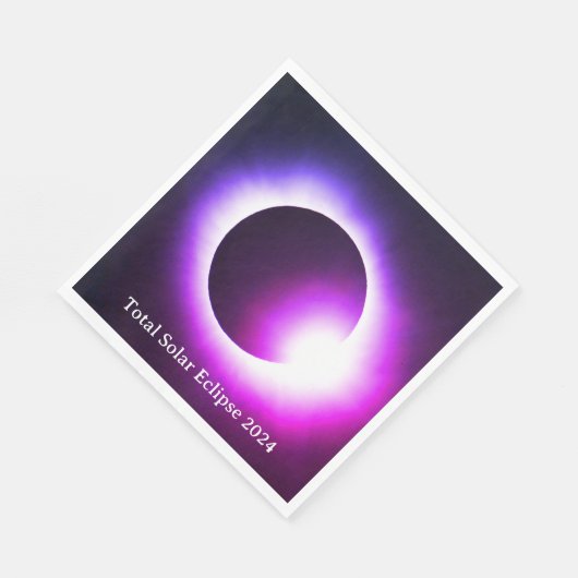 Serviette En Papier Total éclipse solaire 2024 (Coin)