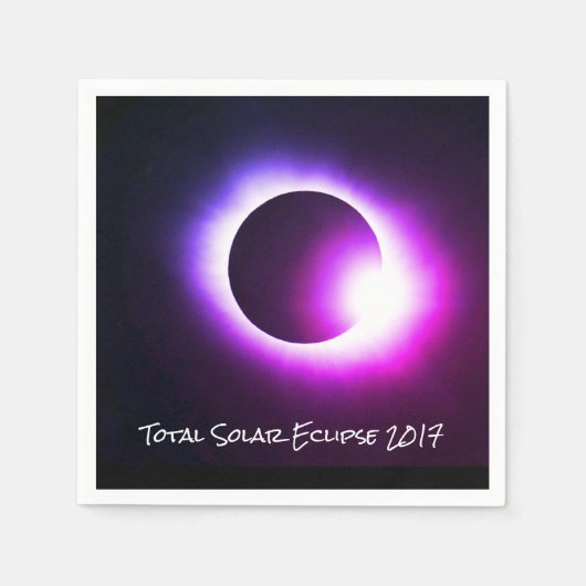 Serviette En Papier Total Solaire 2017 Eclipse (Devant)