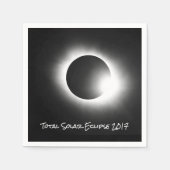 Serviette En Papier Total Solaire 2017 Eclipse (Devant)