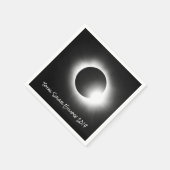 Serviette En Papier Total Solaire 2017 Eclipse (Coin)