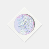 Serviette En Papier Total Solaire Eclipse 2017 Global Path (Coin)