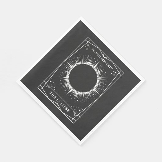 Serviette En Papier Total Solaire Eclipse 2024 Tarot Viewing Party (Coin)