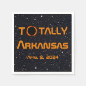 Serviette En Papier Totalement Arkansas 2024 Solar Eclipse (Devant)