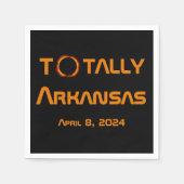 Serviette En Papier Totalement Arkansas 2024 Solar Eclipse (Devant)