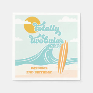 Serviette En Papier Totalement double ! Surf Beach 2e anniversaire