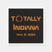 Serviette En Papier Totalement Indiana 2024 Solar Eclipse (Devant)