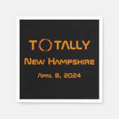 Serviette En Papier Totalement New Hampshire 2024 Solar Eclipse (Devant)