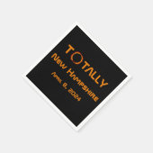 Serviette En Papier Totalement New Hampshire 2024 Solar Eclipse (Coin)