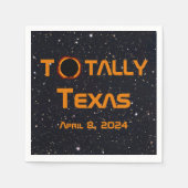 Serviette En Papier Totalement Texas 2024 Solar Eclipse (Devant)